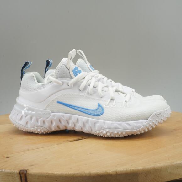 Mens 6 / Womens 7.5 - Nike Alpha Huarache 9 Elite UNC Tar Heels PE Turf Shoes - Picture 1 of 9